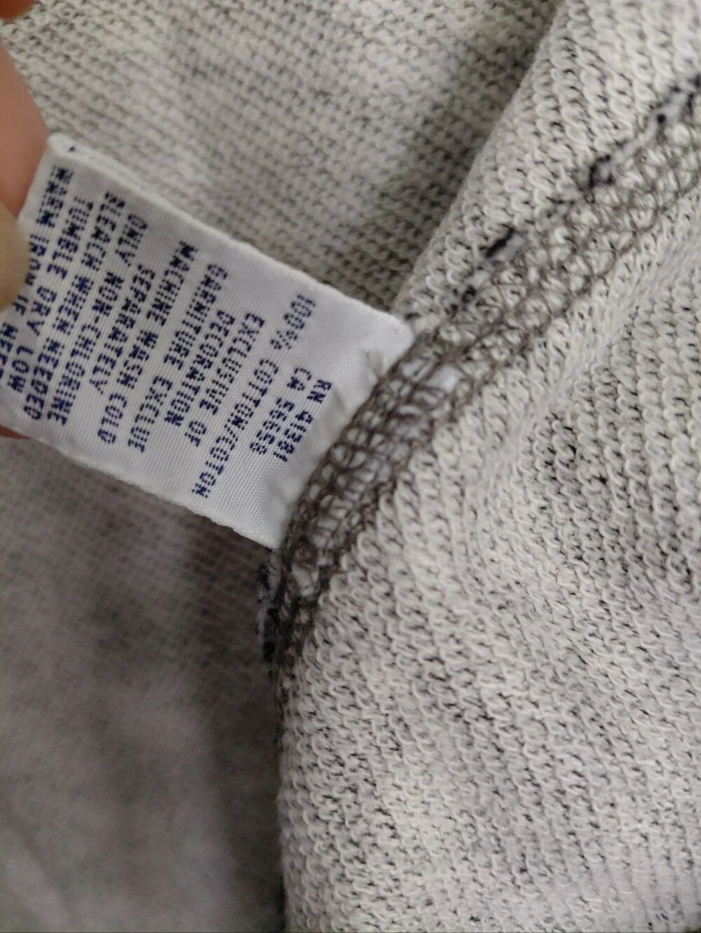 Polo Ralph Lauren Mens Full Zip Hoodie Grey Logo Large old money
